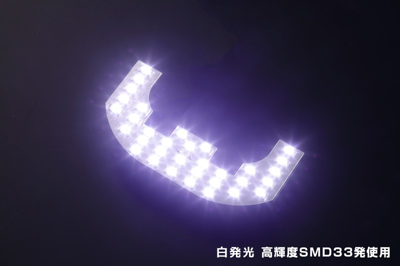 SUZUKI・DAIHATSU LEDルームランプ(室内灯) フロント 1P -エブリイワゴン(ハイルーフ車)・ アルト/アルトバン・キャリイ・ハイゼットトラック・JB23W ジムニー　他