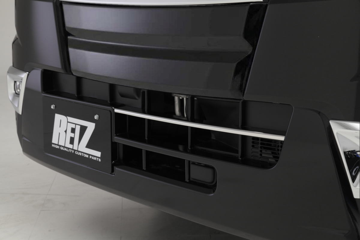 ハイゼットトラック/ハイゼットジャンボ(S500P/S510P)前期 フロントバンパーグリルカバー 鏡面仕上げ ステンレス製 1P